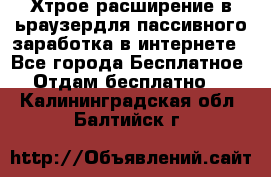 Хтрое расширение в ьраузердля пассивного заработка в интернете - Все города Бесплатное » Отдам бесплатно   . Калининградская обл.,Балтийск г.